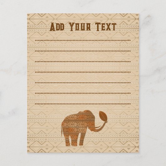 エレファントトライバルアートデザイン チラシ (裏面)