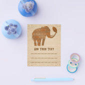 エレファントトライバルアートデザイン チラシ (シングル)
