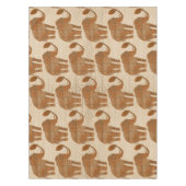 エレファントトライバルアートデザイン テーブルクロス (正面)