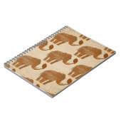 エレファントトライバルアートデザイン ノートブック (左側)