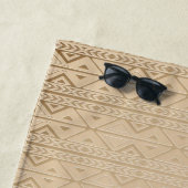 エレファントトライバルアートデザイン ビーチタオル (インサイチュ)