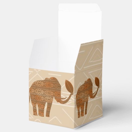エレファントトライバルアートデザイン フェイバーボックス (オープン)