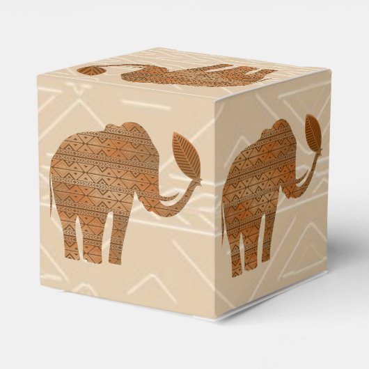 エレファントトライバルアートデザイン フェイバーボックス (裏面サイド)