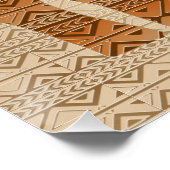 エレファントトライバルアートデザイン ポスター (コーナー)