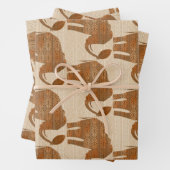 エレファントトライバルアートデザイン ラッピングペーパーシート (インサイチュ)