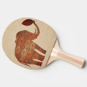 エレファントトライバルアートデザイン 卓球ラケット (横)