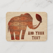 エレファントトライバルアートデザイン 名刺 (正面)