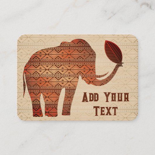 エレファントトライバルアートデザイン 名刺 (正面)