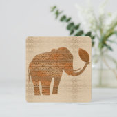 エレファントトライバルアートデザイン 招待状 (スタンド正面)