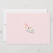 エレファントドライブバイベビースシャワー招待状 招待状 (裏面)