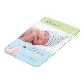 エレファントドリーム男の赤ちゃん誕生のお知らせ マグネット (左側)