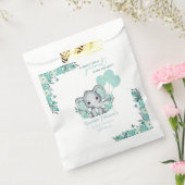 エレファントニュートラルベビーシャワー フェイバーバッグ (封をした状態)