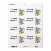 エレファントハイビスカスブックプレート ラベル (フルシート)