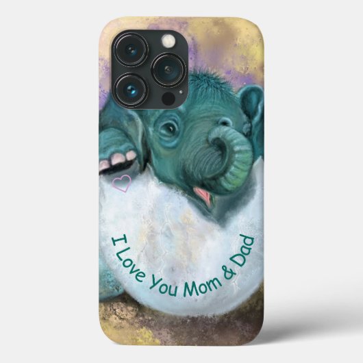 エレファントハッおもしろいチングiPhoneケース – カスタム文字 Case-Mate iPhoneケース (裏面)