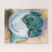 エレファントハッチングパズル- I Love You MOM & パパ ジグソーパズル (横)