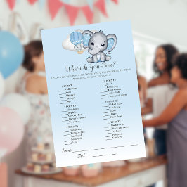 エレファントバルーンあなたの財布の男の子ゲームの中に何がある