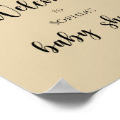 エレファントバルーンウェルカムベビーシャワー ポスター (角)