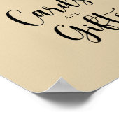 エレファントバルーンカードとギフト赤ちゃんシャワー ポスター (角)