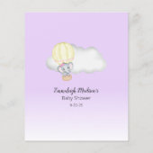 エレファントバルーン知っているMom2Beパープルベビーゲーム (裏面)