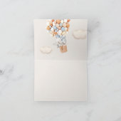 エレファントバルーン赤ちゃんシャワーありがとう サンキューカード (内部)