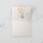 エレファントバルーン赤ちゃんシャワーありがとう サンキューカード (内部)