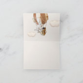 エレファントバルーン赤ちゃんシャワーありがとう サンキューカード (内部)