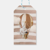 エレファントバルーン赤ちゃんシャワーギフトラベル ギフトタグ (裏面)