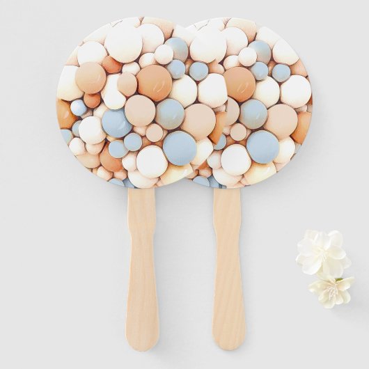 エレファントバルーン赤ちゃんシャワーハンドファン ハンドファン (正面&裏面)