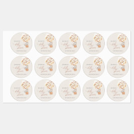 エレファントバルーン赤ちゃんシャワーラベル ラベル