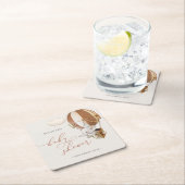 エレファントバルーン赤ちゃんシャワー スクエアペーパーコースター (インサイチュ)