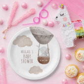 エレファントバルーン赤ちゃんシャワー ペーパープレート (パーティー)