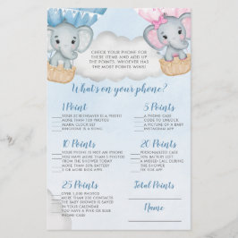 エレファントバルーン電話シャワーゲームの内容