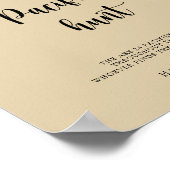 エレファントバルーン – おしゃぶり狩りベビーシャワーゲーム ポスター (角)