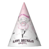 エレファントバレリナダンス誕生日 パーティーハット (正面)