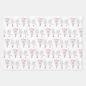 エレファントバレリナダンス誕生日 ラッピングペーパーシート (正面)