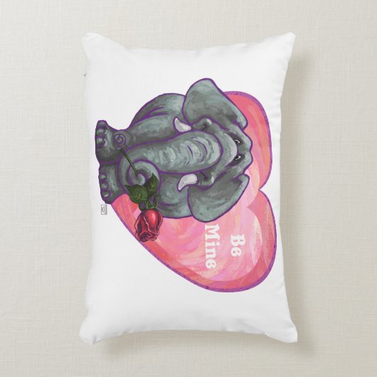 エレファントバレンタインデー アクセントクッション (正面(垂直))