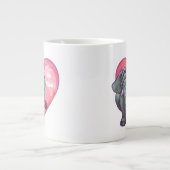 エレファントバレンタインデー ジャンボコーヒーマグカップ (正面)