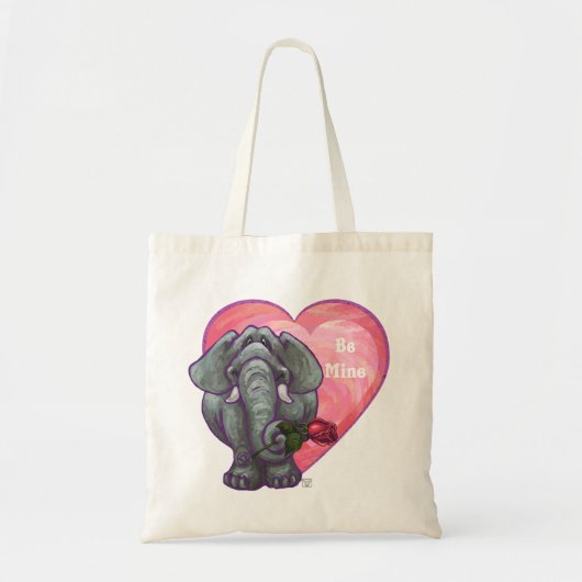 エレファントバレンタインデー トートバッグ (正面)