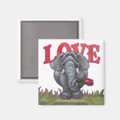 エレファントバレンタインデー マグネット (正面/裏面)