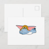 エレファントパイロット パイロット帽 ポストカード (正面/裏面)