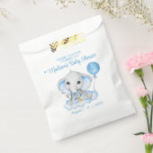 エレファントパーソナライズされたサンキューベイビーシャワー フェイバーバッグ (封をした状態)
