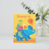 エレファントパーソナライズされた誕生日招待状 招待状 (スタンド正面)