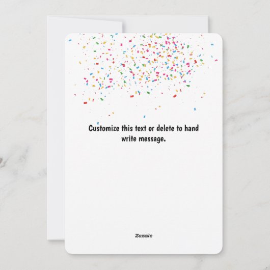 エレファントパーティー – 動物の休日の新年カード シーズンカード (裏面)