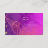 エレファントパープルピンクオレンジ&金ゴールドフレンド参照 紹介カード (裏面)