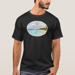 エレファントビーチの水彩画 - アンダマン記念ギフト Tシャツ