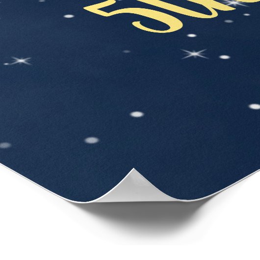 エレファントピンクとネイビーの誕生日パーティーへようこそ ポスター (角)