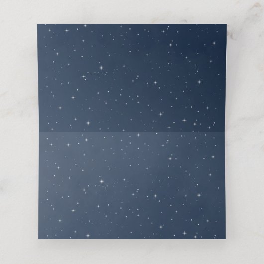 エレファントピンクとネイビーの誕生日パーティー プレイスカード (内部開封)