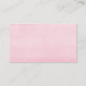 エレファントピンクの緑の女の子シャワーおむつラッフル エンクロージャーカード (裏面)