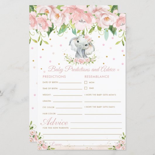 エレファントピンクフローラベビー (正面/裏面)