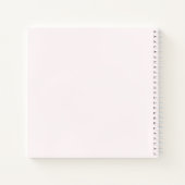 エレファントピンクフローラ1stバースデーネームゲストブック ノートブック (裏面)